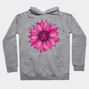 Breast Cancer Sunflower Pink Ribbon Shirts  Men Women Hoodie